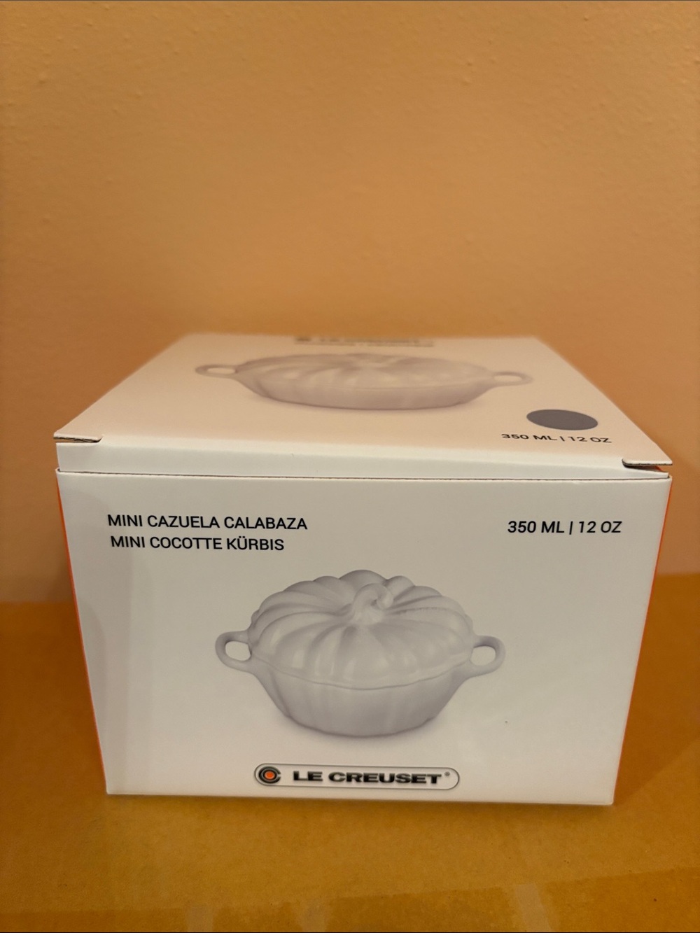 Le Creuset 350ml Mini Cocotte in Sea Salt and White - Picture 15 of 15